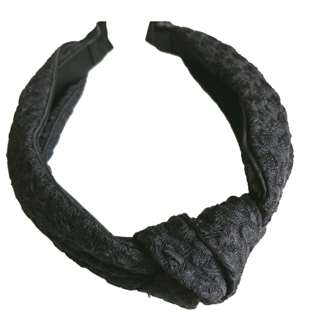 Anthropologie Black Knotted Headband
